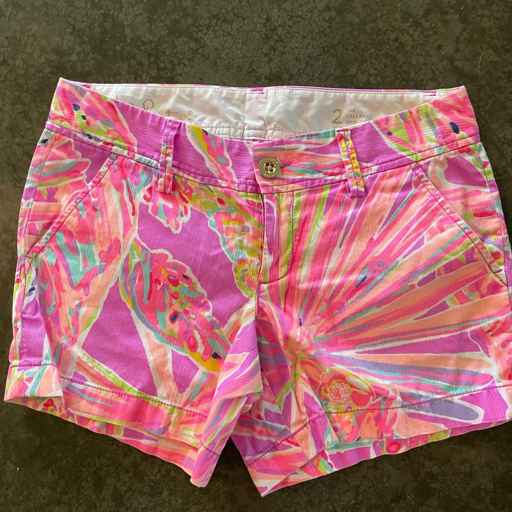 Lilly Pulitzer Callahan Shorts Sz 2 EUC